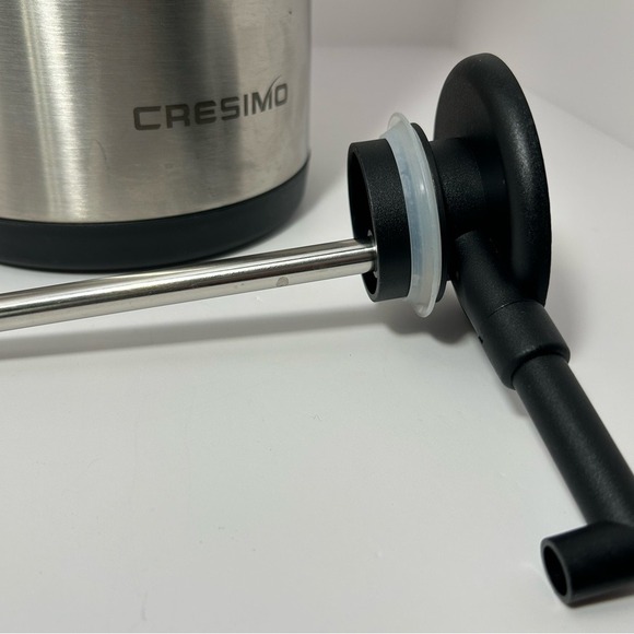 Stainless Steel Airpot Coffee Dispenser - Black and Silver - Picture 8 of 9